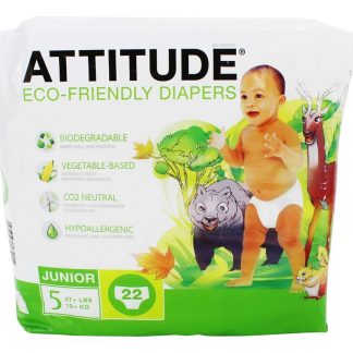 Tamanho de fraldas ecologicamente corretas 5 ( 27 + lbs) - 22 Fralda (s) Attitude