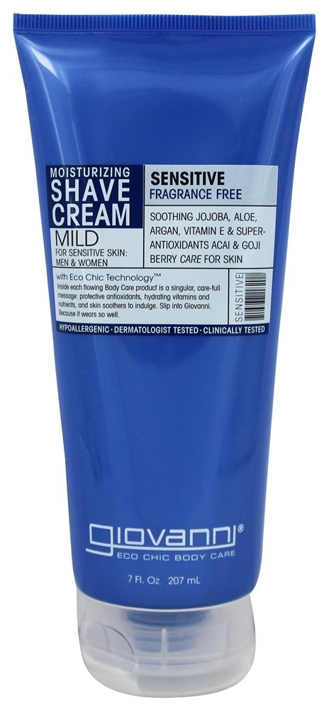 Hidratante Barbear Creme Sensível Fragrância Livre - 7 fl. oz. Giovanni