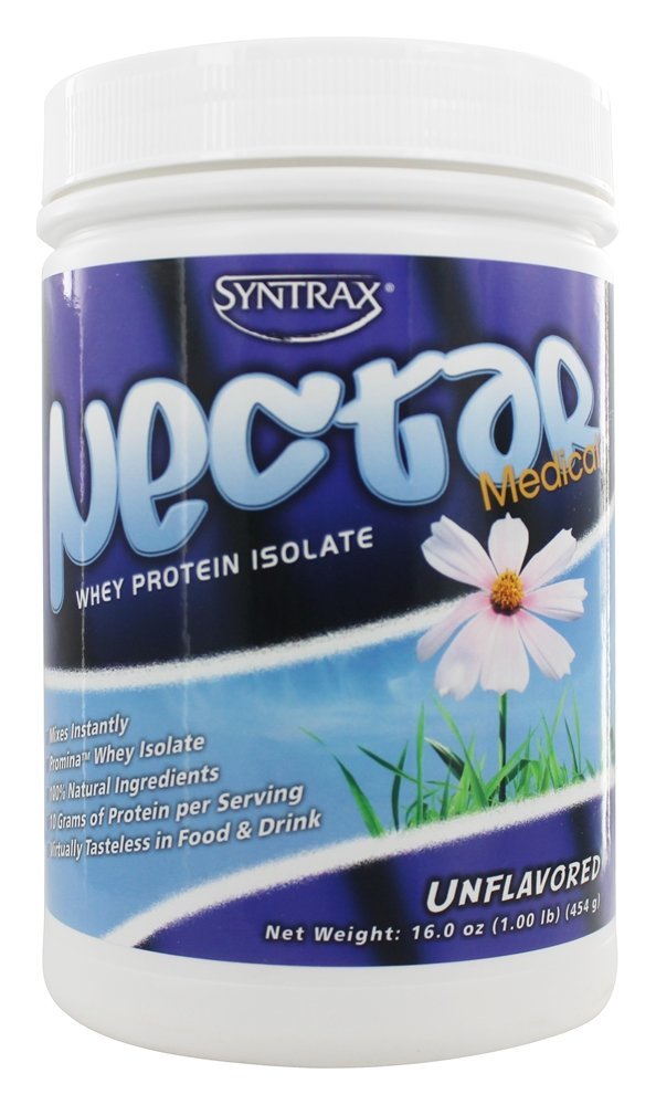 Néctar Médico Soro de leite coalhado Proteína Isolar Unflavored - 1 libra. Syntrax