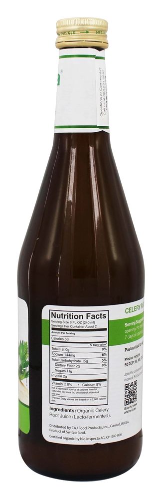 Suco de raiz de aipo - 16.9 fl. oz. Biotta - Imagem 2