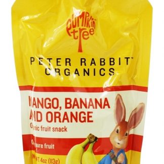 Snack de Frutas Orgânicas 100 % Pure Manga, Banana e Laranja - 4 oz. Peter Rabbit Organics
