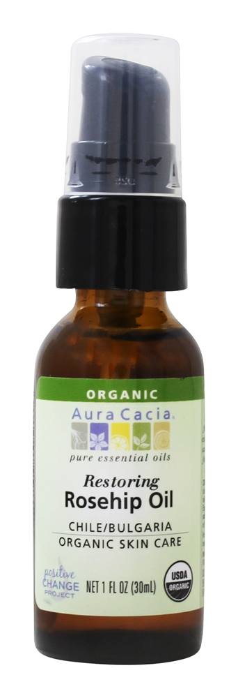 Óleo Essencial Restaurando Óleo De Rosa Mosqueta - 1 fl. oz. Aura Cacia