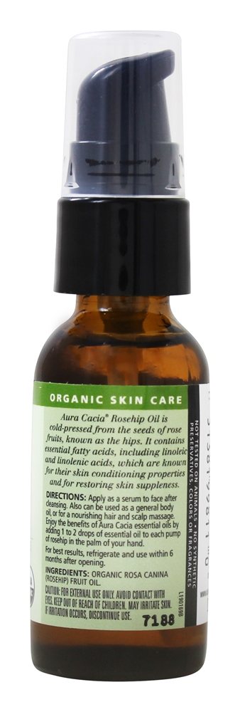 Óleo Essencial Restaurando Óleo De Rosa Mosqueta - 1 fl. oz. Aura Cacia - Imagem 2