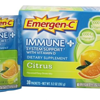 Emergen-C Imune Plus com Vitamina D Sabor Cítrico - 30 Pacotes (s) Alacer
