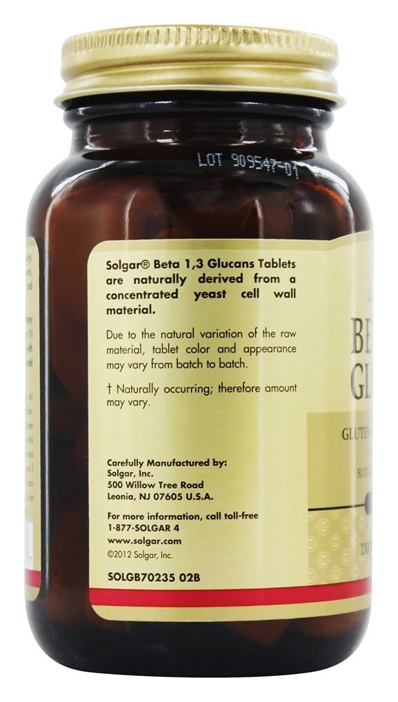 Beta 1,3 Glucans - 60 Tablet (s) Solgar - Imagem 4