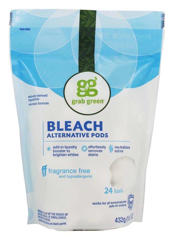 Podes Alternativos de Branqueamento 24 Carrega Sem Fragrância - 15.2 oz. Grab Green