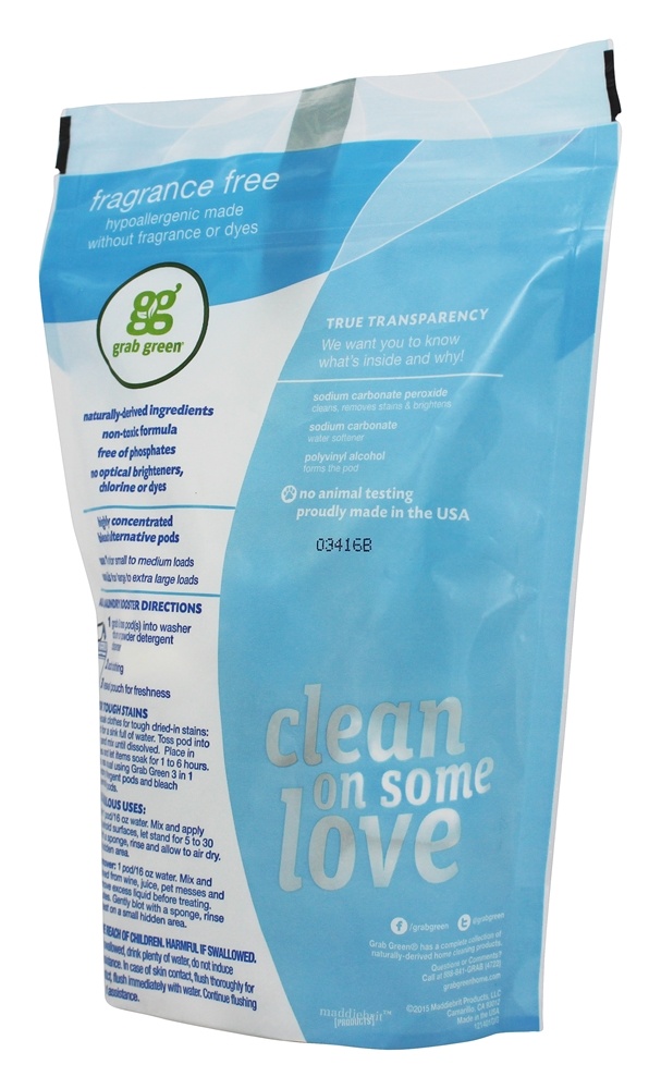 Podes Alternativos de Branqueamento 24 Carrega Sem Fragrância - 15.2 oz. Grab Green - Imagem 3