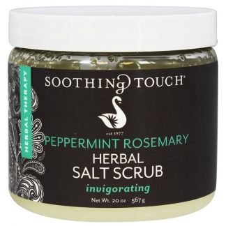 De ervas Sal Esfregar Revigorante Hortelã-pimenta Alecrim - 20 oz. Soothing Touch