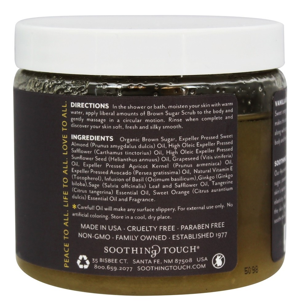 Esfoliante de açúcar mascavo edificante Baunilha laranja - 16 oz. Soothing Touch - Imagem 2