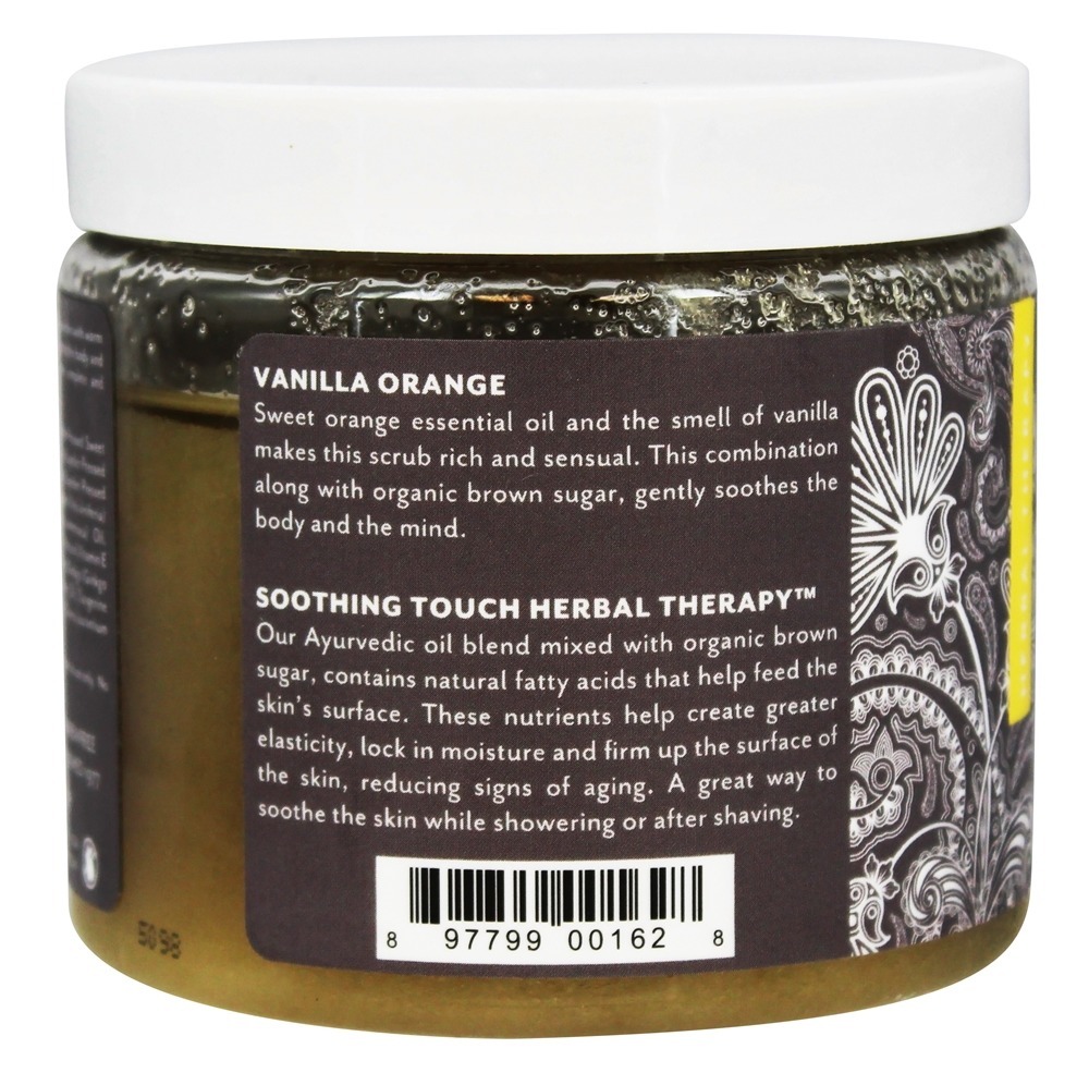Esfoliante de açúcar mascavo edificante Baunilha laranja - 16 oz. Soothing Touch - Imagem 3