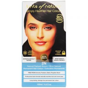 Condicionamento Permanente Cabelo Cor 2n Natural Mais escuro Marrom - 4.4 fl. oz. Tints Of Nature