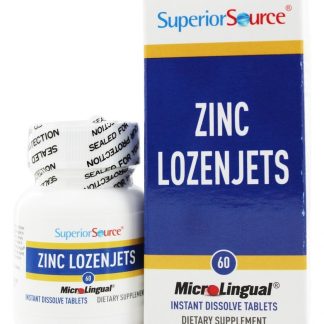 Lozenjets de zinco Instant Dissolve - 60 Tablets Superior Source