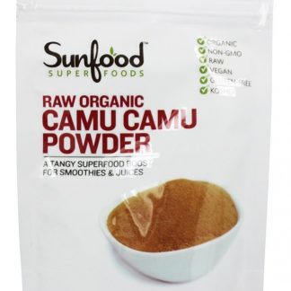 Cru Orgânico Camu Camu Pó 100 g. - 3.5 oz. Sunfood Superfoods