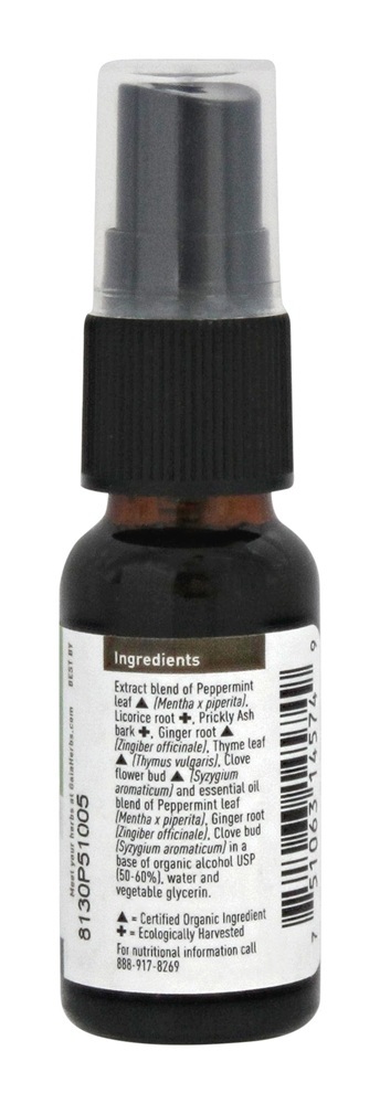 Hortelã-pimenta orgânica de respiração fresca - 0.5 fl. oz. Gaia Herbs - Imagem 2