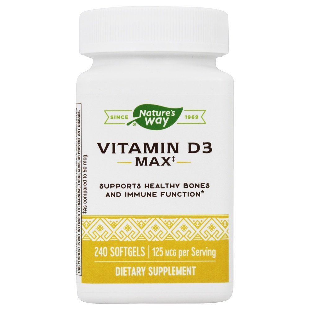 Vitamina D3 Max 125 mcg. - 240 Softgels Nature's Way