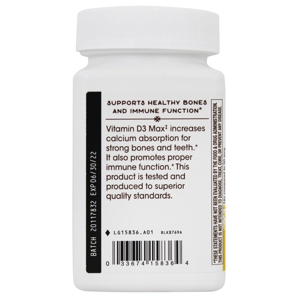 Vitamina D3 Max 125 mcg. - 240 Softgels Nature's Way - Imagem 4