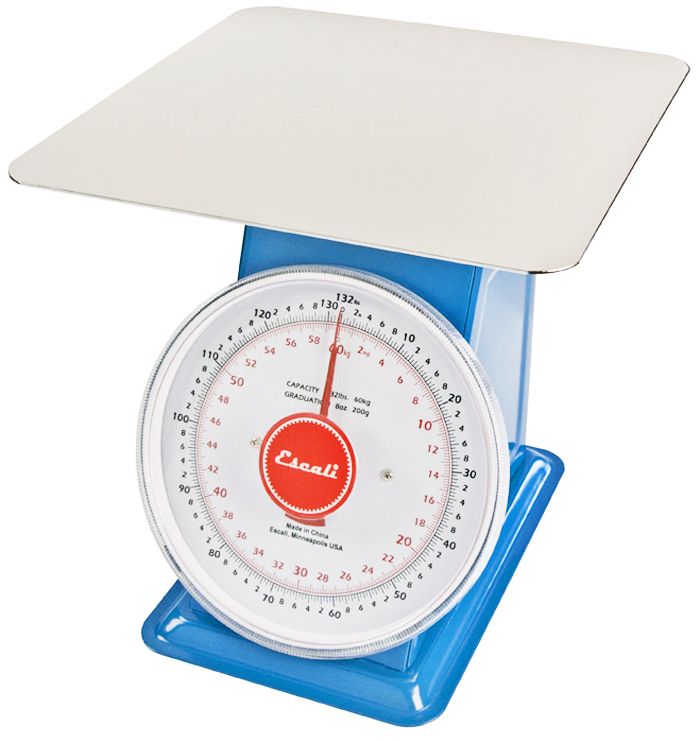 Escala de discagem de mercado com placa 132 lbs. Capacidade DS13260P Escali