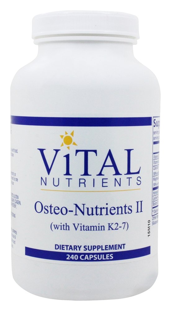 Osteo-Nutrientes II com Vitamina K2 7 - Cápsulas 240 Vital Nutrients