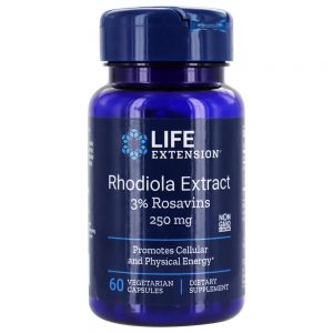 Extrato de Rhodiola 3 % Rosavins 250 mg. - Cápsulas vegetarianas 60 Life Extension