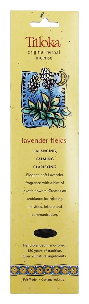 Campos de lavanda de incenso erval Original - 10 Stick (s) Triloka