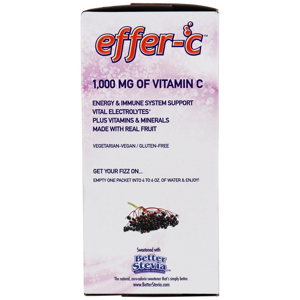 Mistura para bebidas efervescentes Effer-C - 30 Pacotes (s) NOW Foods - Imagem 4