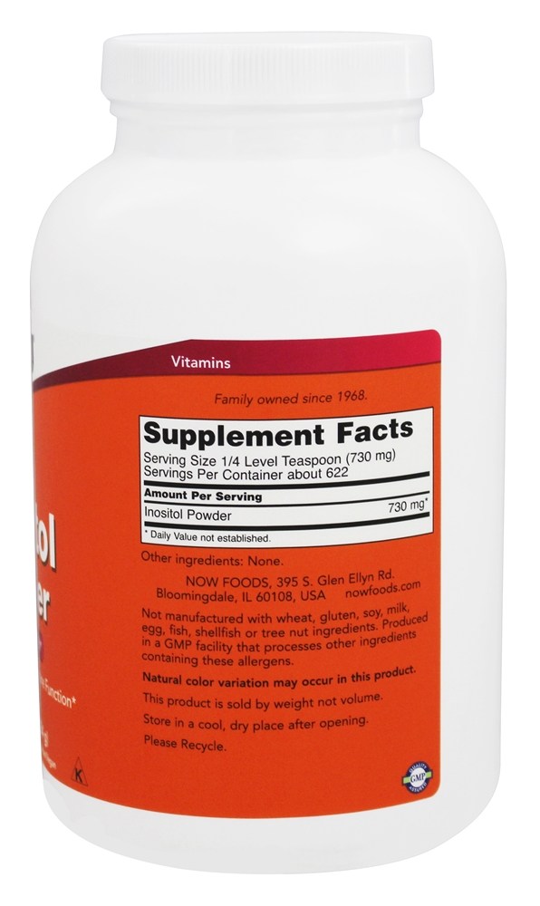 Inositol em Pó - 1 lb. NOW Foods - Imagem 2