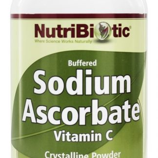 Ascorbato de sódio tamponado em pó cristalino - 16 oz. Nutribiotic
