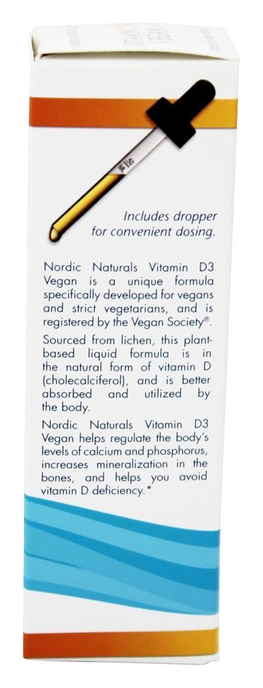 Vitamina D3 Vegan Líquido 1000 IU - 1 fl. oz. Nordic Naturals - Imagem 4