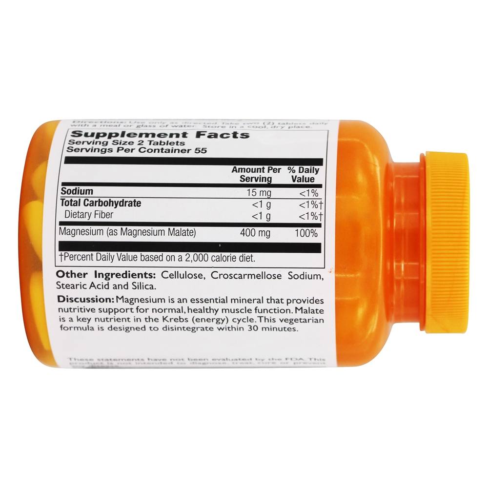 Magnésio Dimalato 400 mg. - 120 Tablets Thompson - Imagem 3