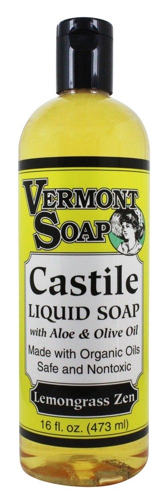 Aloés Castela Líquido Sabão Lemongrass Zen - 16 fl. oz. Vermont Soapworks