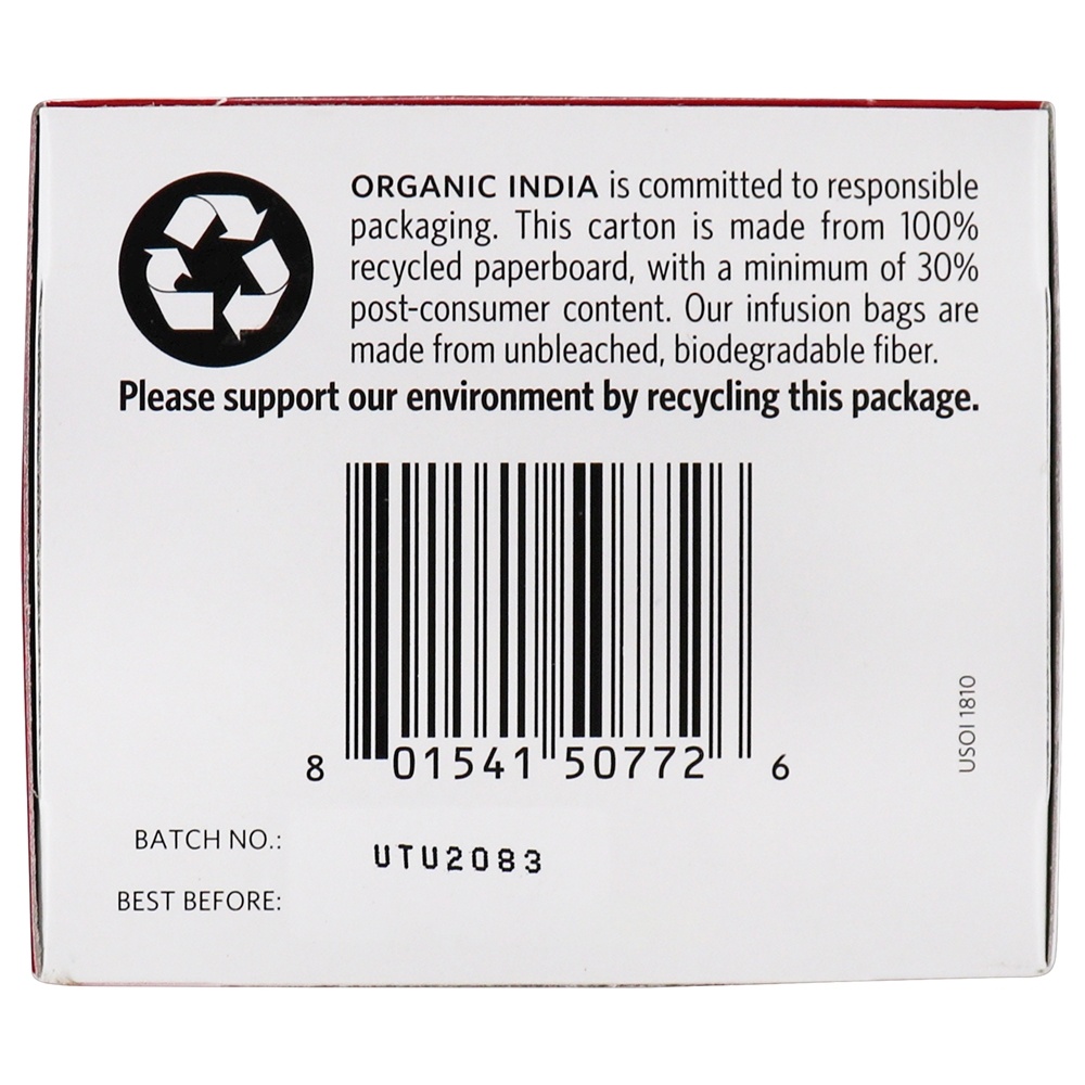 Tulsi Tea Canela Rose - 18 Saquinhos de Chá Organic India - Imagem 5