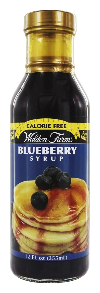 Calda de panqueca sem caloria Mirtilo - 12 fl. oz. Walden Farms