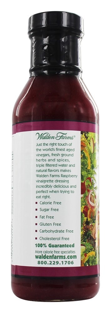 Vinagrete de framboesa molho de salada grátis de calorias - 12 fl. oz. Walden Farms - Imagem 3