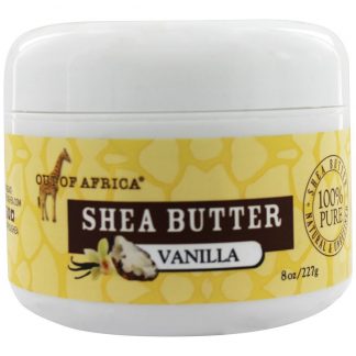 Manteiga de Karité 100 % Pure , Baunilha natural e não refinada - 8 oz. Out Of Africa