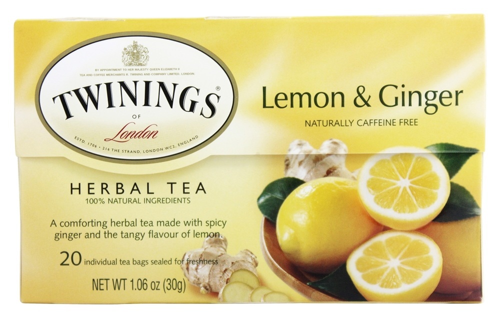 Chá de ervas limão e gengibre - 20 Saquinhos de Chá Twinings of London