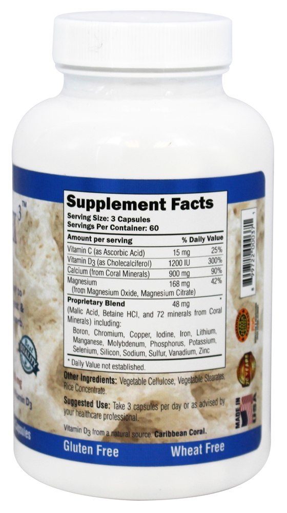 Complexo de corais 3 900 mg. - Cápsulas vegetarianas 180 Coral LLC - Imagem 2