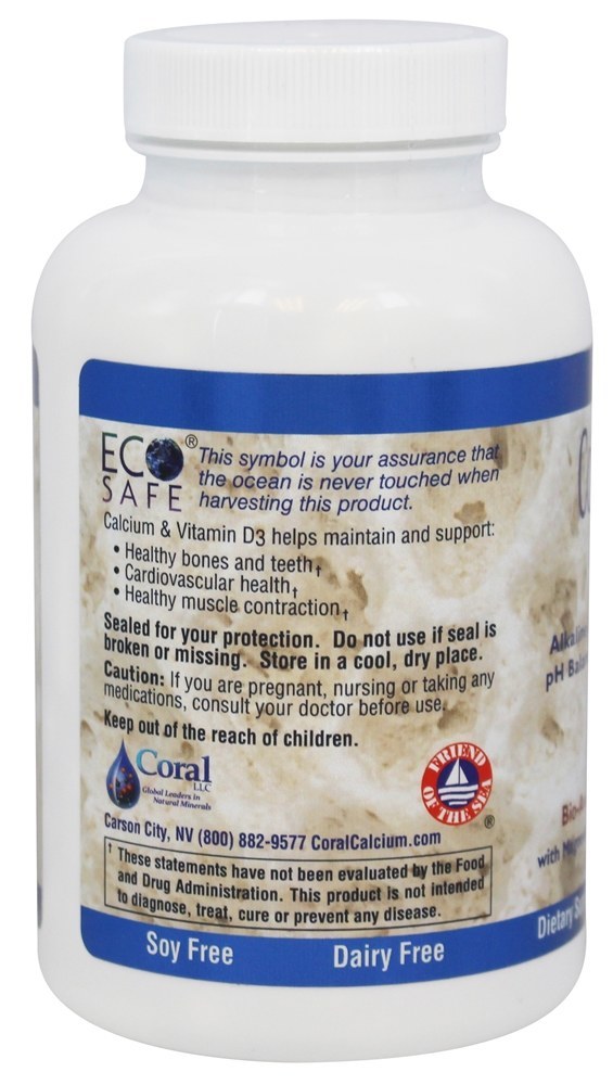 Complexo de corais 3 900 mg. - Cápsulas vegetarianas 180 Coral LLC - Imagem 3