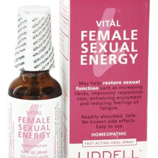 Pulverizador homeopático oral vital da energia sexual fêmea - 1 fl. oz. Liddell Laboratories