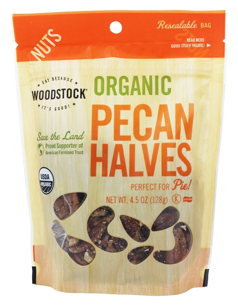 Metades de Nozes Orgânicas - 4.5 oz. Woodstock Farms
