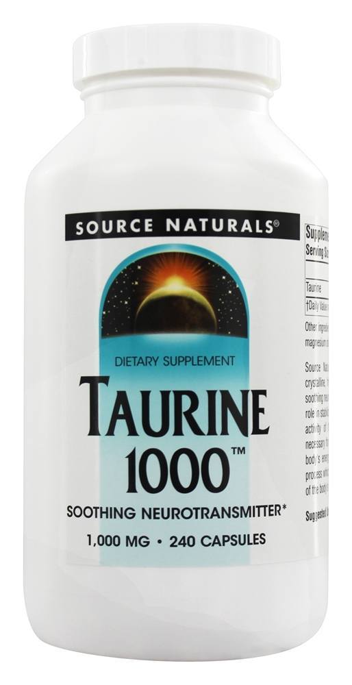 Taurina 1000 mg. - Cápsulas 240 Source Naturals