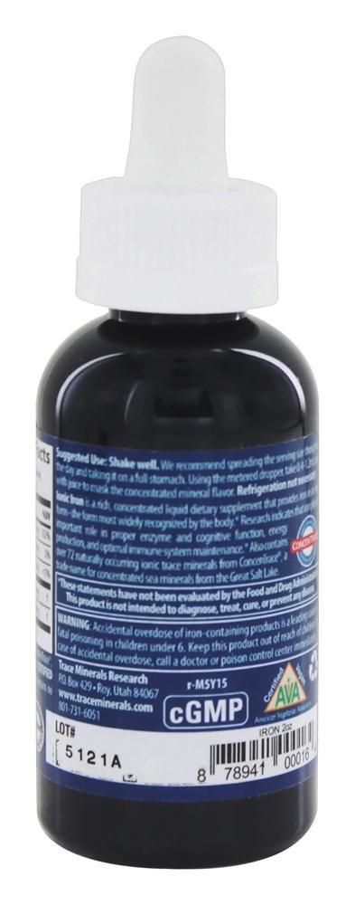 Ferro Iônico Líquido 22 mg. - 2 fl. oz. Trace Minerals Research - Imagem 3
