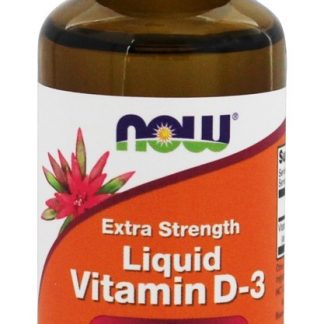 Vitamina D3 Extra Forte Líquida 1000 UI - 1 fl. oz. NOW Foods