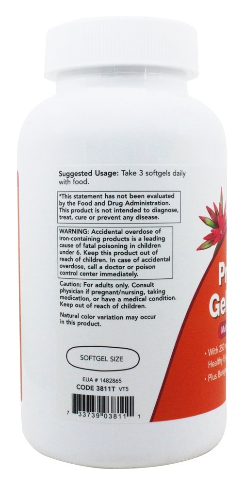 Géis Pré-natais + DHA Múltiplas Vitaminas e Minerais - 180 Softgels NOW Foods - Imagem 4