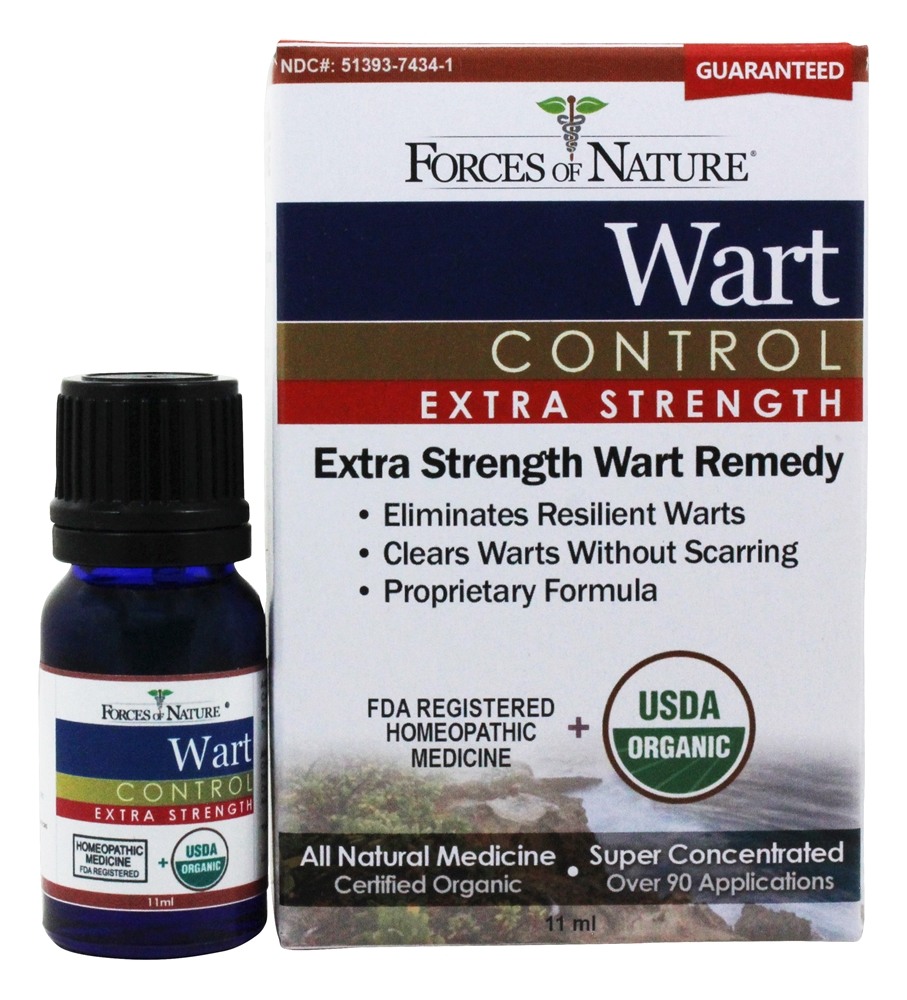 Força extra do controle da verruga - 11 ml. Forces of Nature