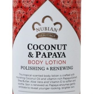 Polimento & Renovação Loção Corporal Coconut & Papaya - 13 fl. oz. Nubian Heritage
