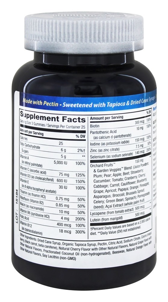 Alive Men's 50 + Vitaminas Gummy - 75 Gummies Nature's Way - Imagem 2