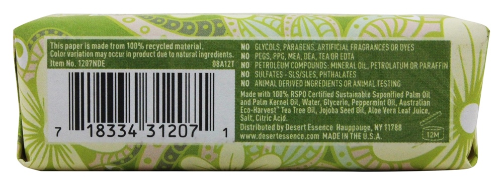 Soap Bar Peppermint - 5 oz. Desert Essence - Imagem 3