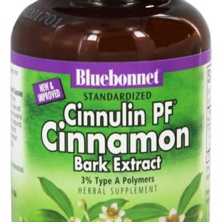 Padronizada Cinnulin PF Canela Casca Extrair 300 mg. - Cápsulas vegetarianas 60 Bluebonnet Nutrition