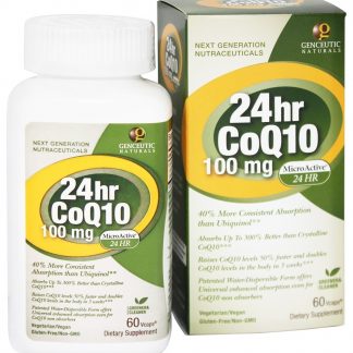 24 horas CoQ10 100 mg. - Cápsulas vegetarianas 60 Genceutic Naturals