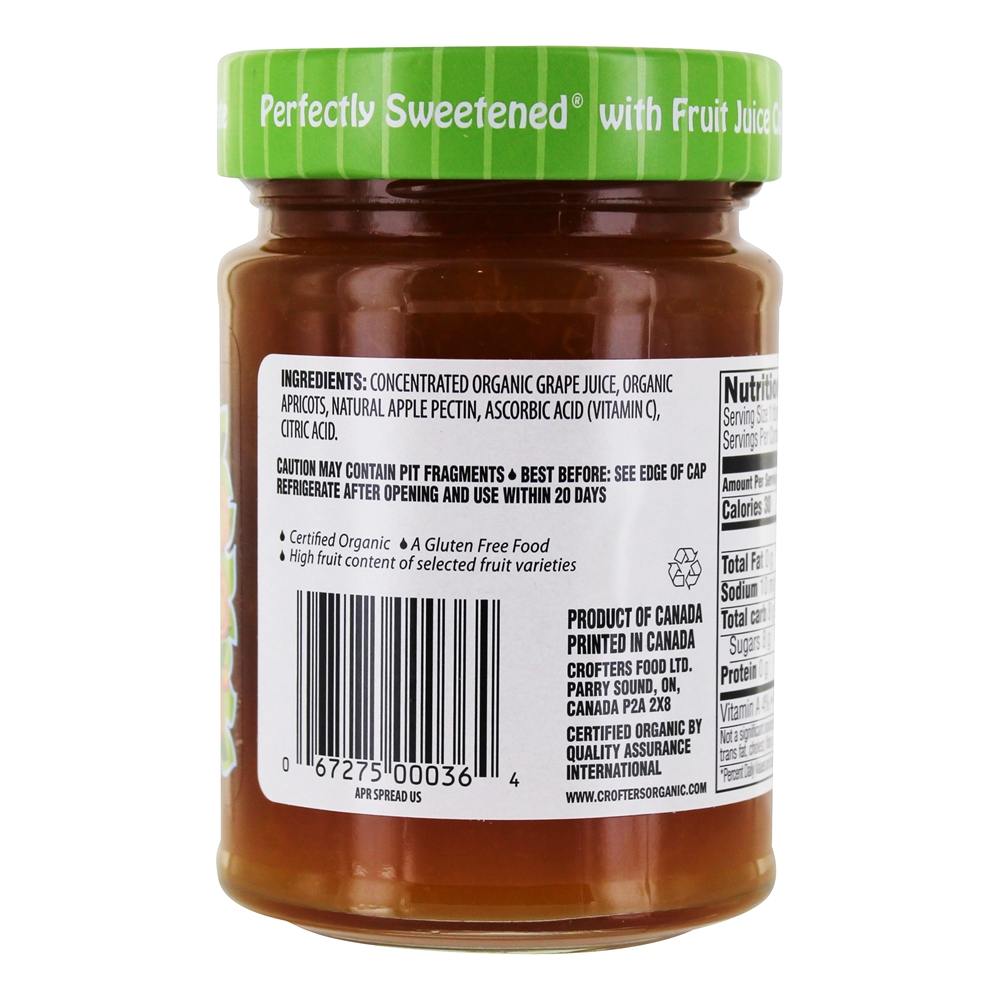 Justo Fruto Espalhar Orgânico Damasco - 10 oz. Crofter's Organic - Imagem 2